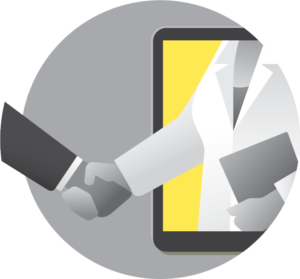 Agnitio_Illustration_Circle_Remote_Relation_Handshake Agnitio_Illustration_Circle_Remote_Relation_Handshake